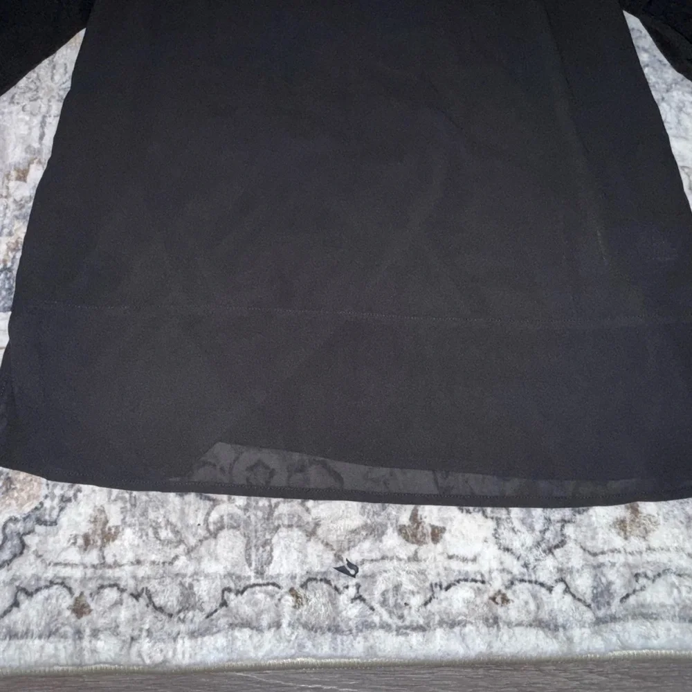 Michael Kors Black Top with Gold Accent - Picture 2 of 4